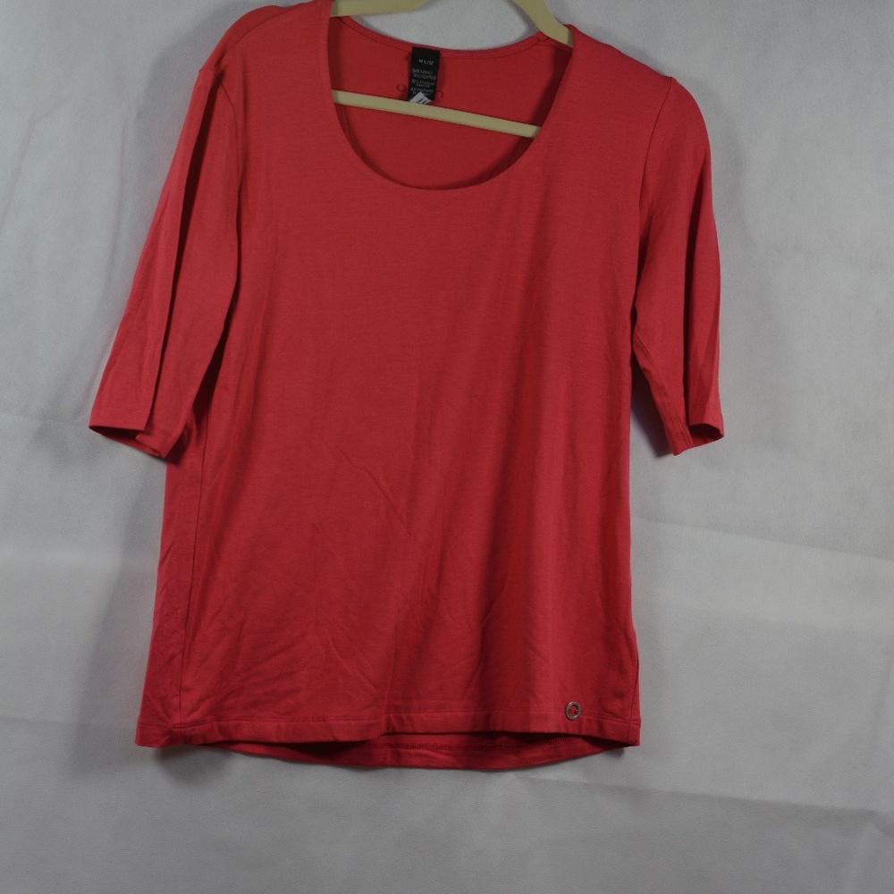 Olsen Europe Orange Stretchy Top Sz M-L (12)